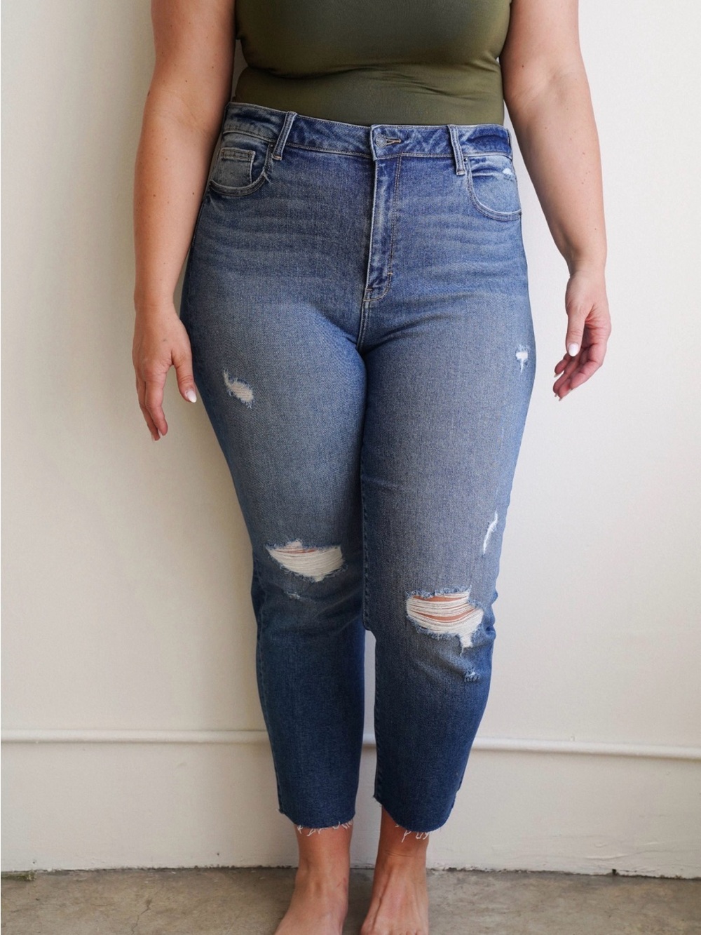 CJLA- Chrissy Distressed  Jeans